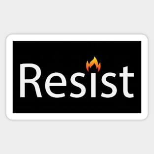 Resist resisting typography design Magnet